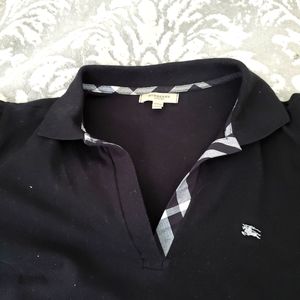 Authentic Burberry ladies shirt. Pre-owned good condition. Black cotton. Medium